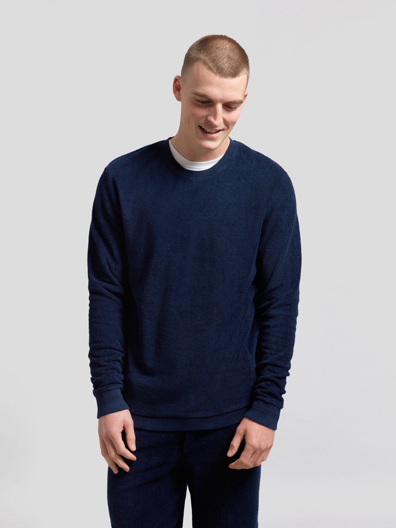 Sweatshirt - Indigo Cotton Terry – Hamilton and Hare